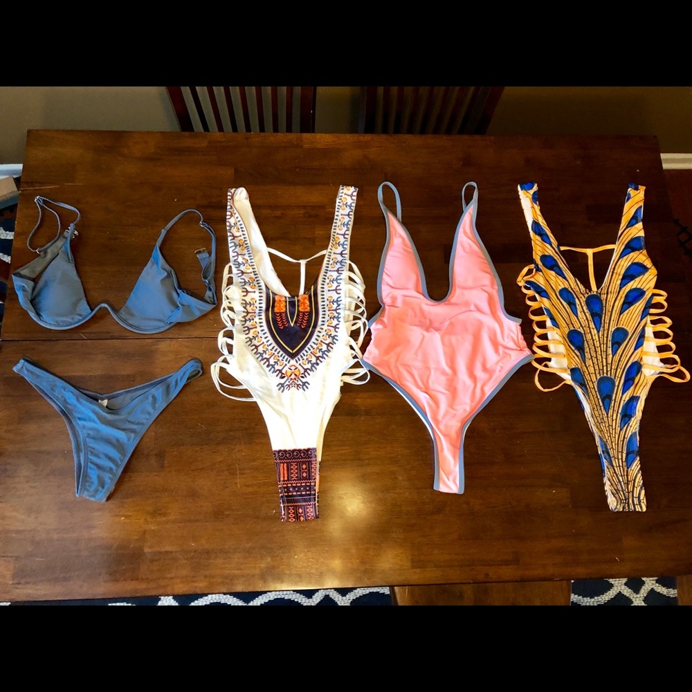 Lot of Brazilian cut swimsuits bikini & monokinis